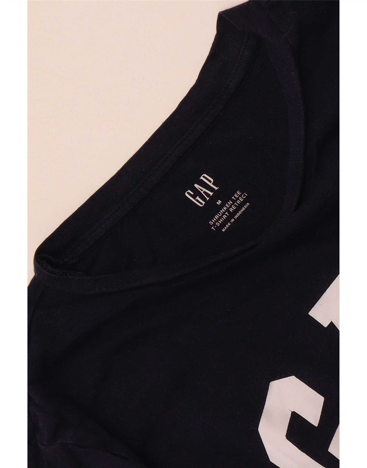 Gap Γυναικείο γραφικό τοπ μακρυμάνικο UK 14 Medium Navy Blue
