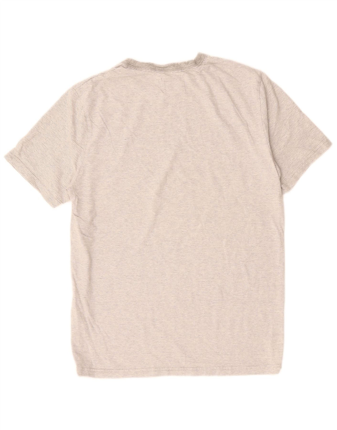 WHITE STUFF Ανδρικό T-Shirt Top Μεσαίο γκρι βαμβακερό ρίγες