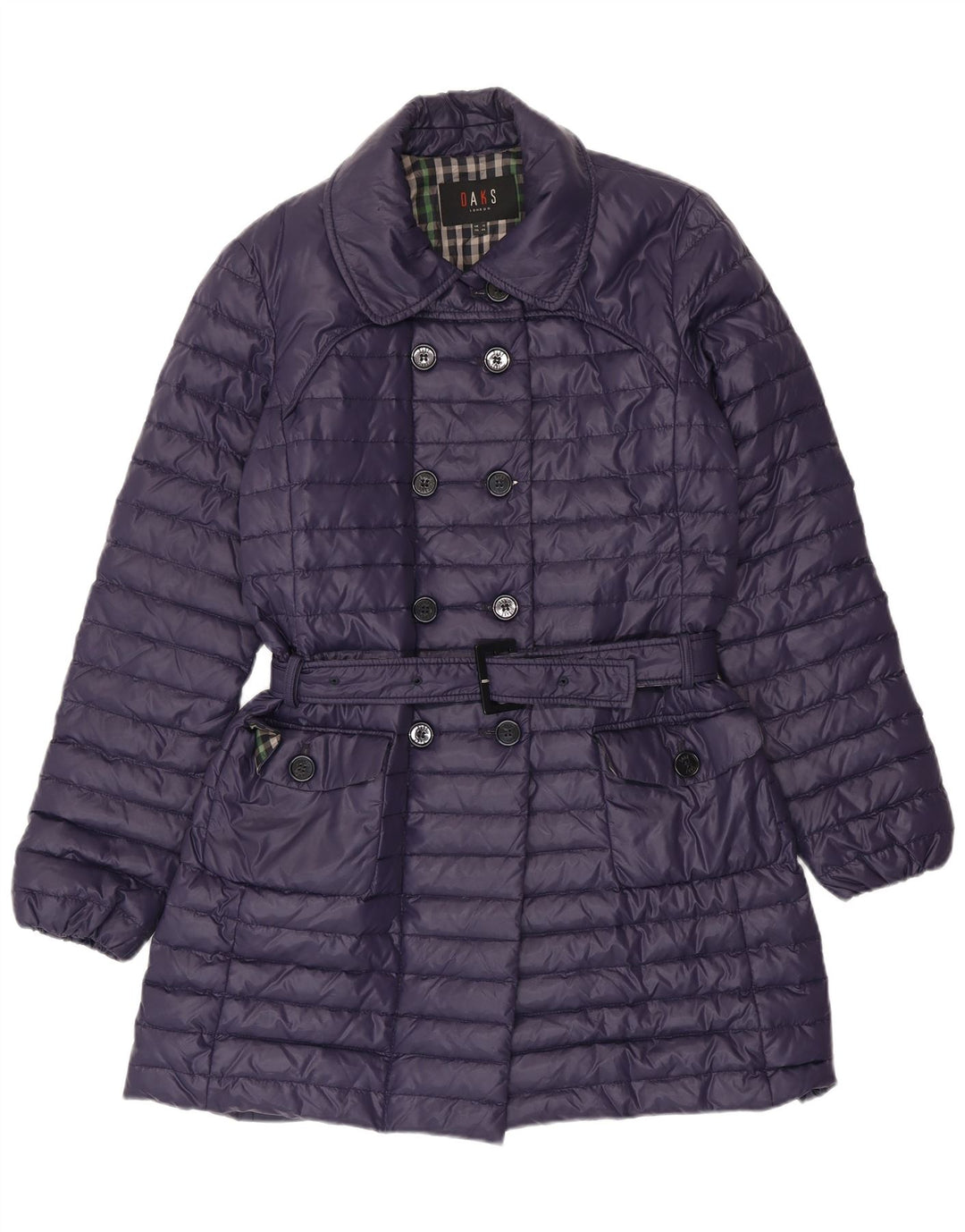 DAKS Γυναικείο παλτό UK 12 Medium Purple Polyester