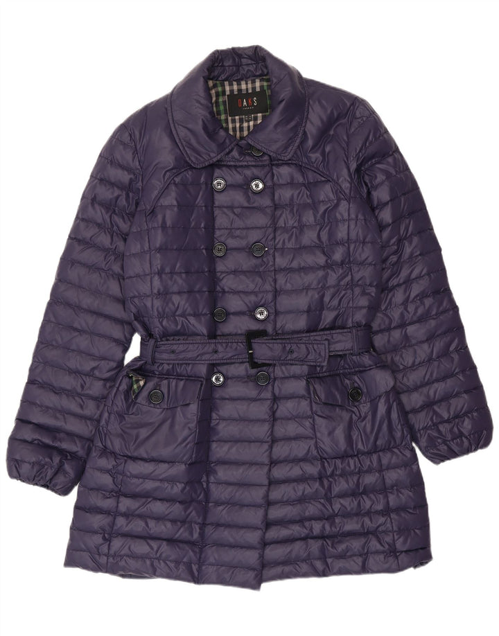 DAKS Γυναικείο παλτό UK 12 Medium Purple Polyester
