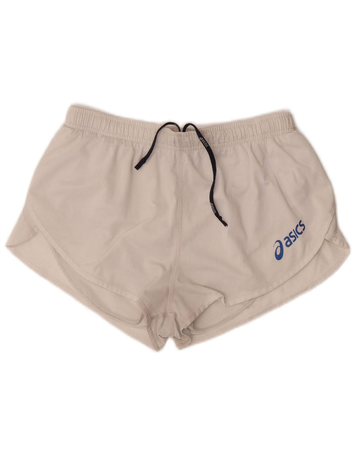 Γυναικείο αθλητικό σορτς Asics UK 18 XL σε λευκό πολυεστέρα