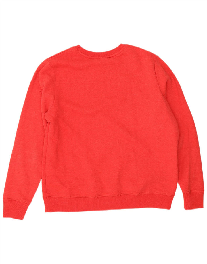 Superdry Γυναικείο Φούτερ μεγάλου μεγέθους Jumper UK 14 μεγάλο κόκκινο βαμβακερό