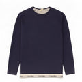Γραφικό ανδρικό φούτερ Calvin Klein Jumper Medium Navy Blue Colourblock