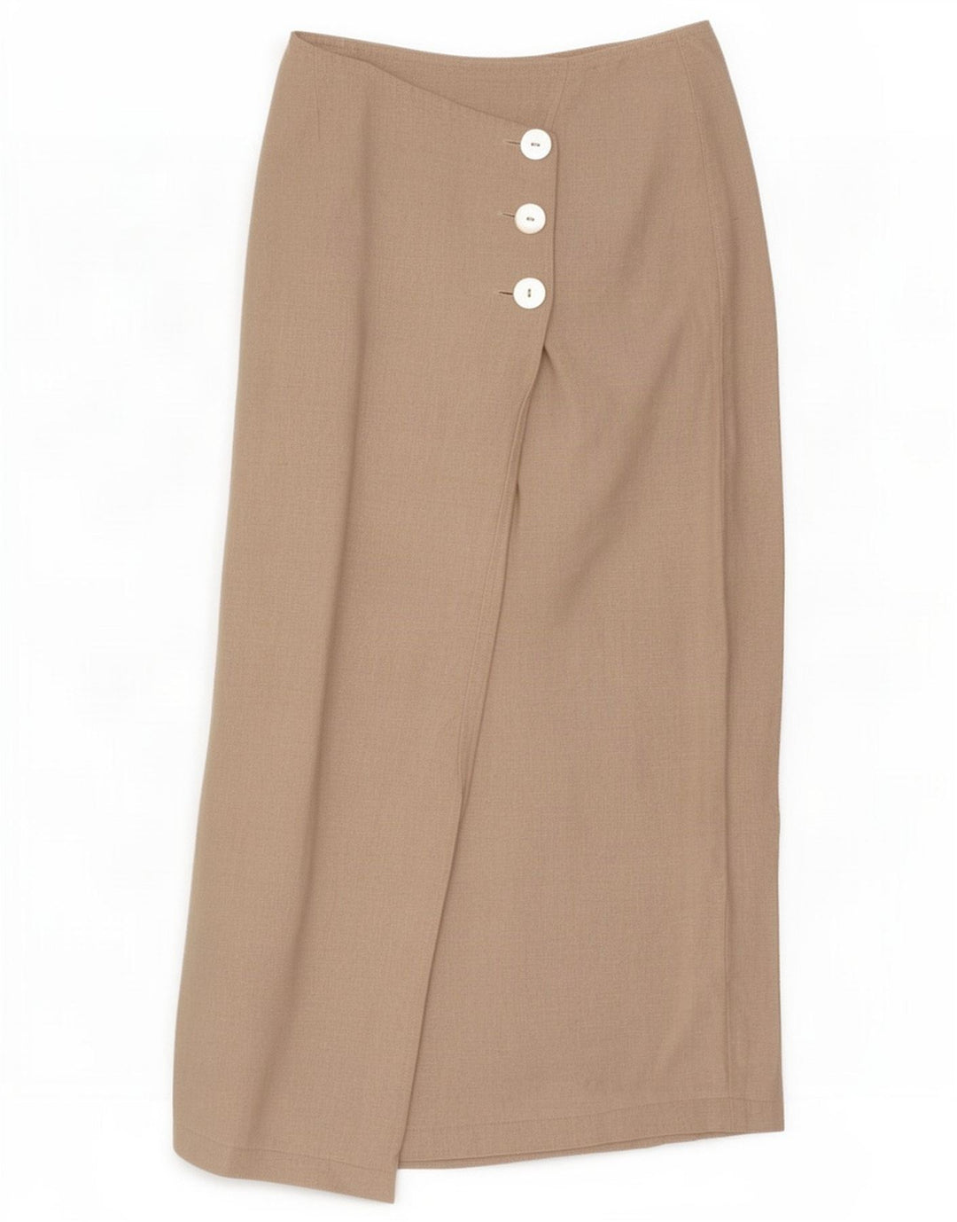 Vintage γυναικεία φούστα με περιτύλιγμα Small W28 Beige