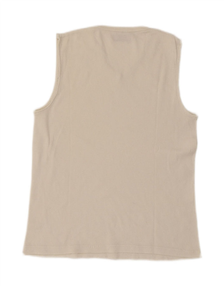 LEVI'S Womens Vest Top UK 12 Medium White