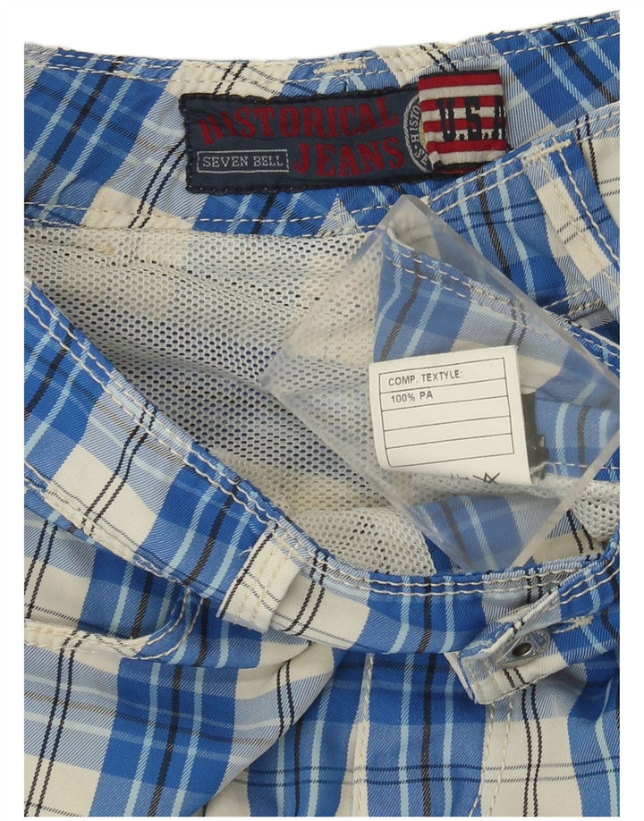 Roy Rogers Γυναικείο σορτς casual IT 44 Medium W30 Blue Check Polyamide