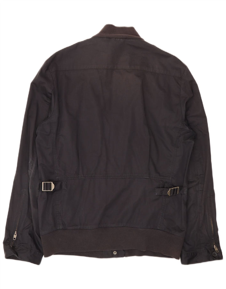 French Connection Ανδρικό μπουφάν UK 40 Large Navy Blue από βαμβάκι