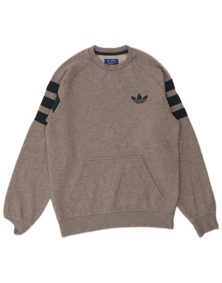 Ανδρικό φούτερ Adidas 3D Arc Jumper Small Grey Fair Isle Cotton