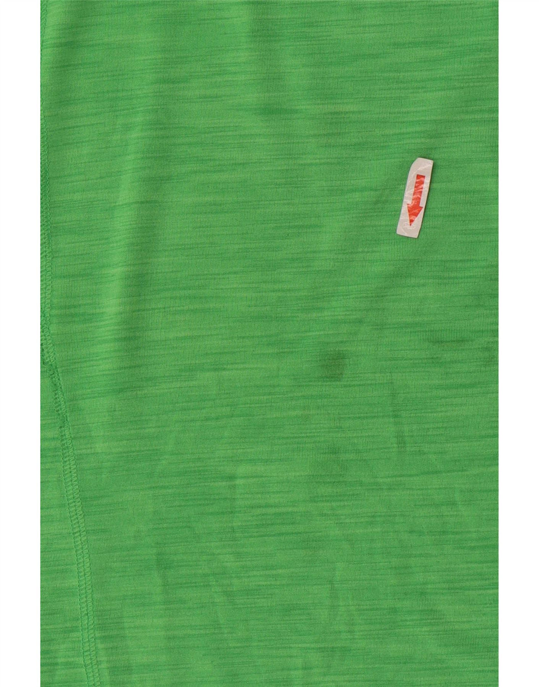 Γυναικείο T-Shirt Reebok Top UK 12 Medium Green Flecked Polyester