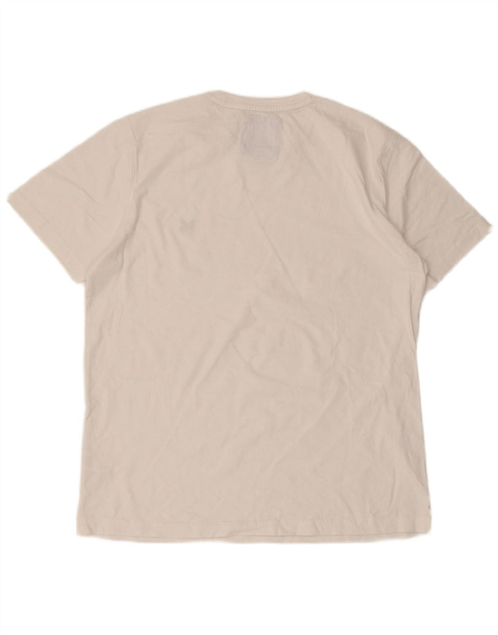 Ανδρικό T-Shirt Crew Clothing Top μεγάλο λευκό βαμβακερό