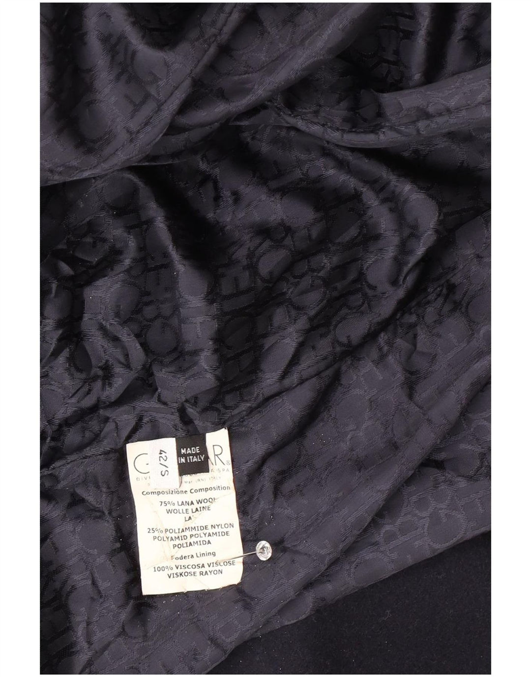 Iceberg Γυναικείο Πανωφόρι UK 10 Small Navy Blue Wool