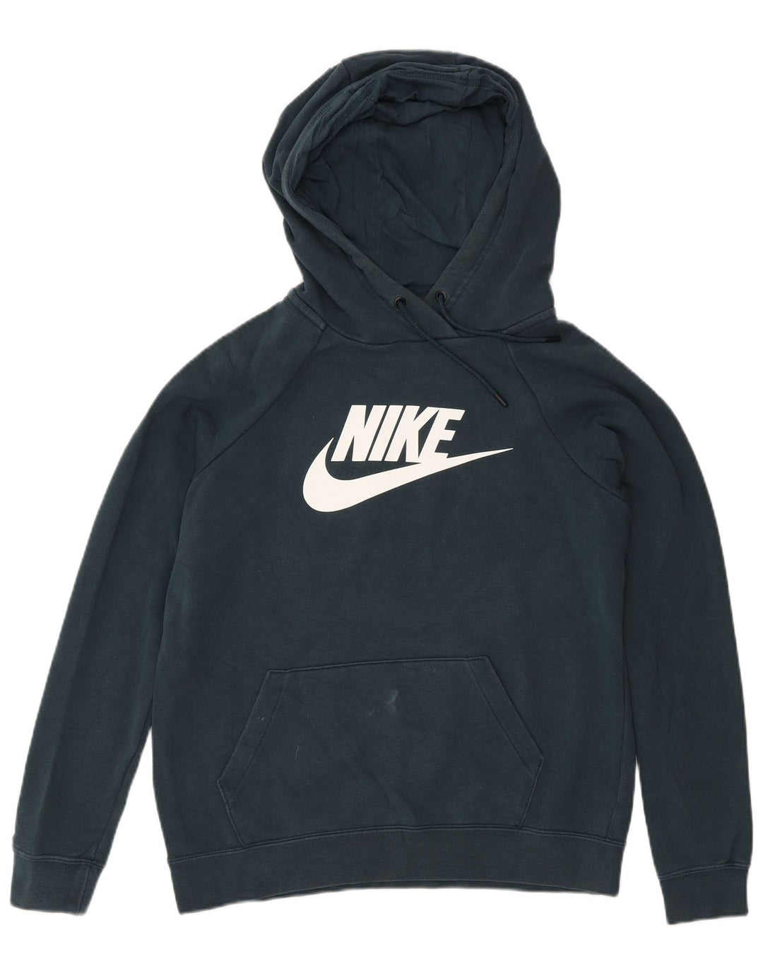 Ανδρικό γραφικό μπλουζάκι με κουκούλα Nike, μικρό μπλε βαμβακερό