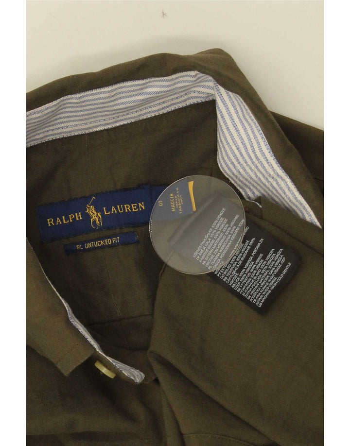 Ανδρικό πουκάμισο Ralph Lauren μικρό χακί