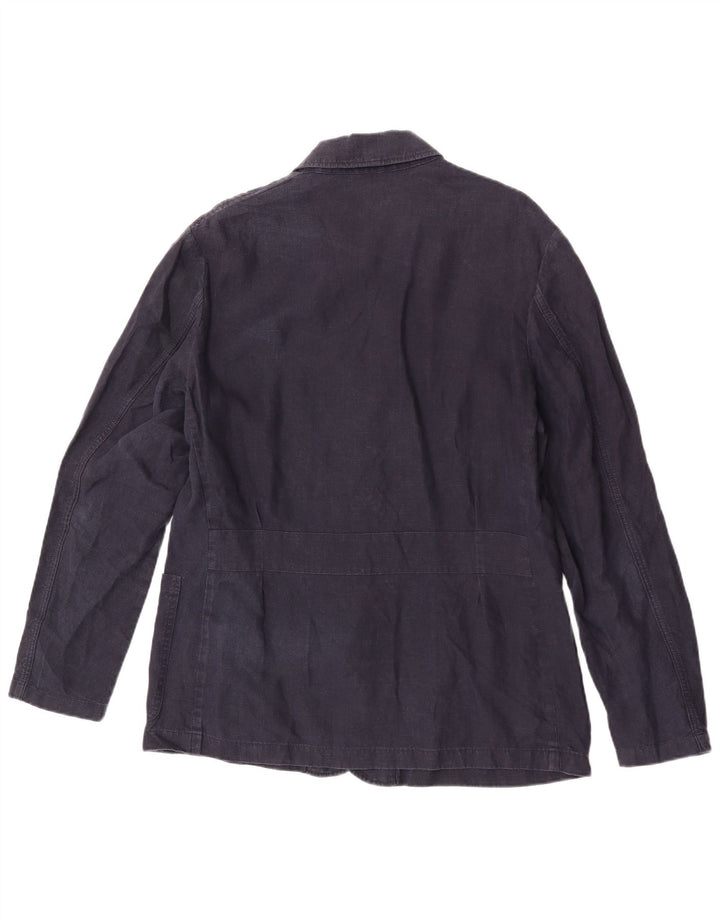 Massimo Dutti Ανδρικό Utility Jacket UK 40 Large Navy Blue Lenn