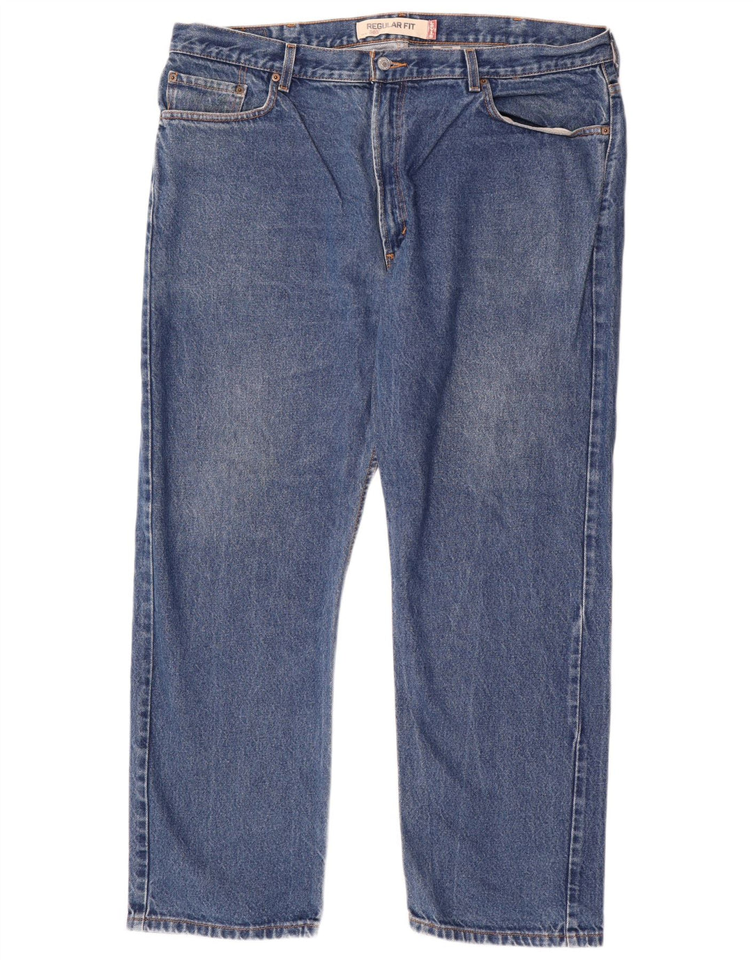 Levi's Mens 505 Regular Fit Straight Jeans W42 L30 Μπλε βαμβακερό