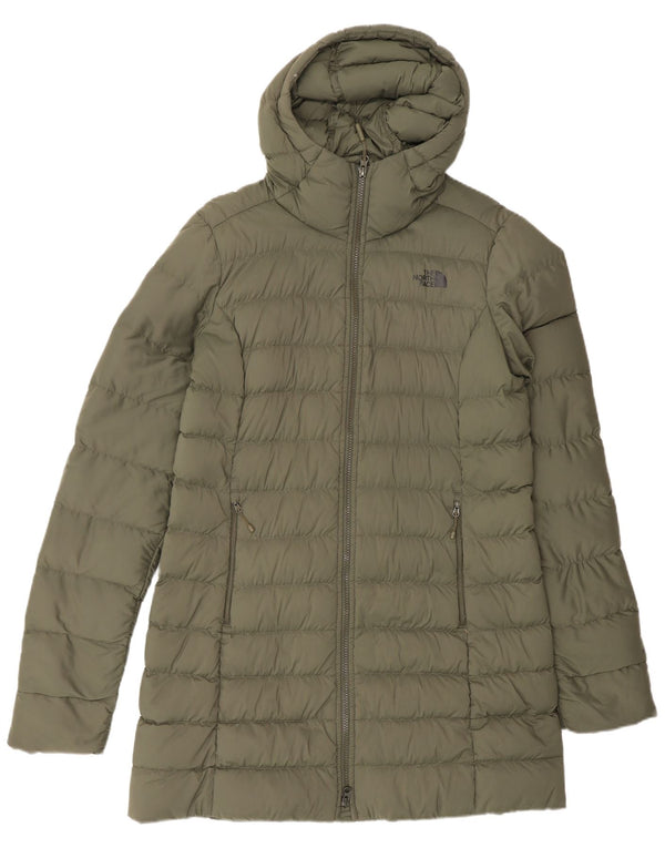 The North Face γυναικείο παλτό με κουκούλα με επένδυση UK 14 Medium Khaki Nylon