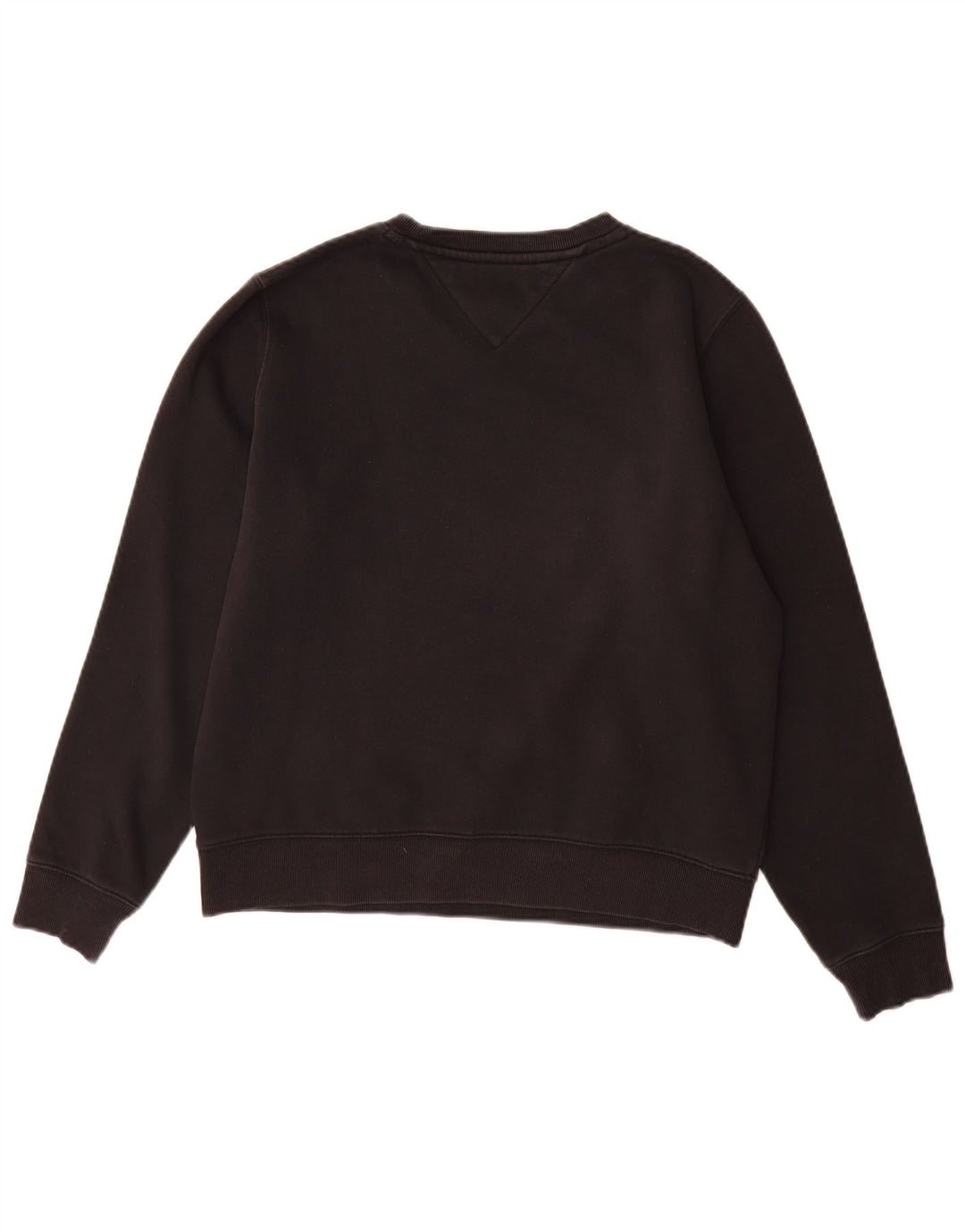 Tommy Hilfiger Γυναικείο Φούτερ Jumper UK 14 Μεσαίο μαύρο βαμβακερό