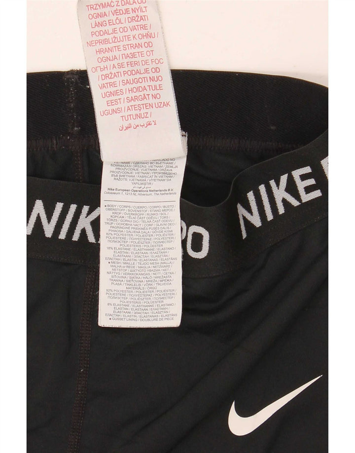 Γυναικεία γραφικά κολάν Nike UK 4 XS μαύρο πολυεστέρα