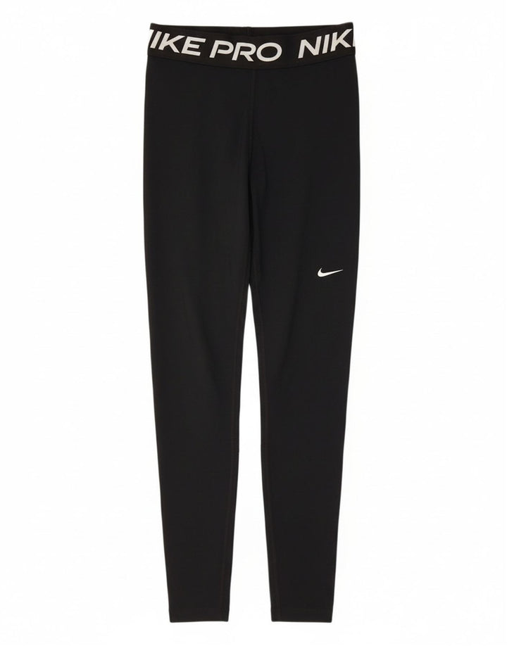 Γυναικεία γραφικά κολάν Nike UK 8 Small Black Polyester