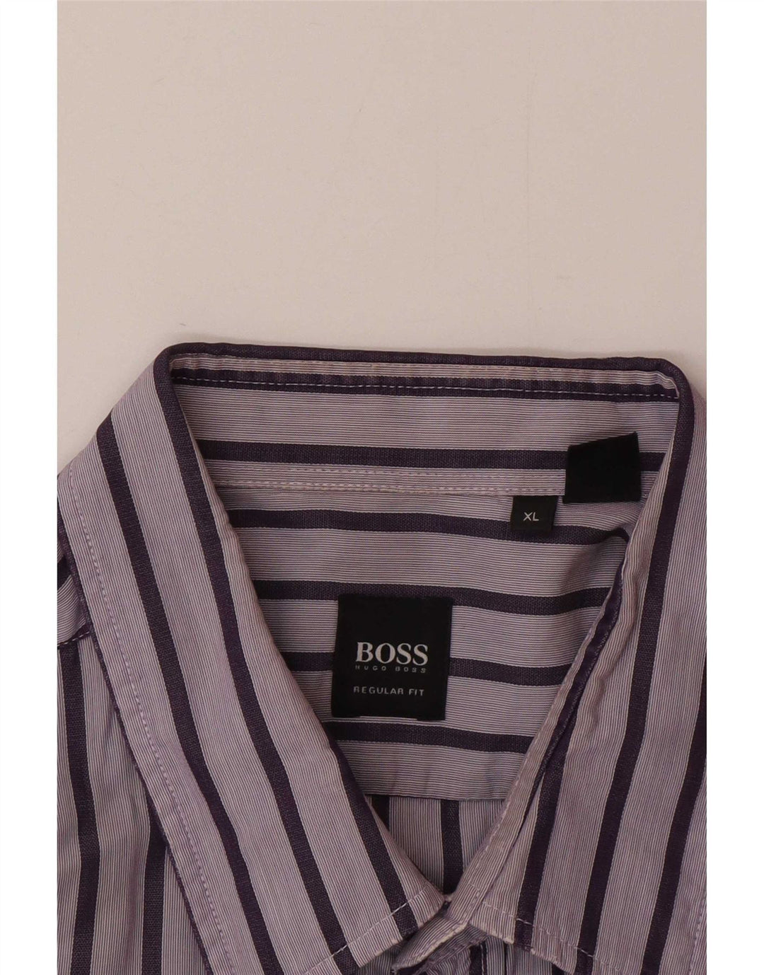 Ανδρικό πουκάμισο Hugo Boss Regular Fit XL Μωβ ριγέ