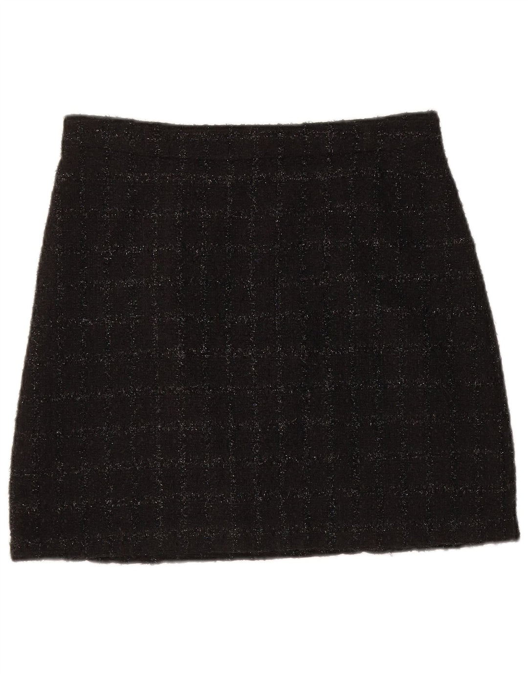 Warehouse Γυναικεία Μίνι Φούστα UK 10 Small W28 Black Check Polyester