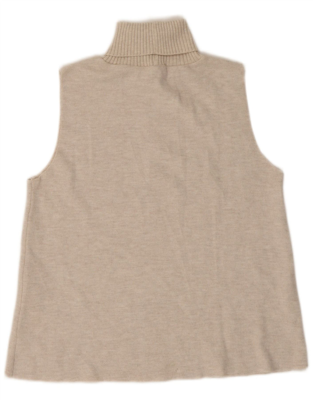 Zara Γυναικείο Γιλέκο Tank Top UK 14 Large Beige Polyester