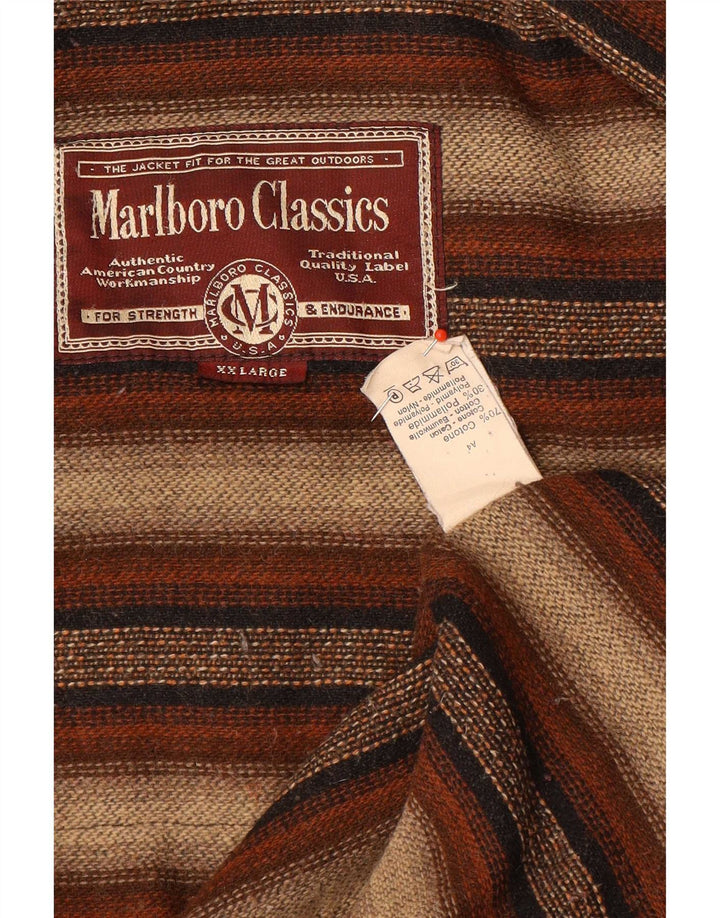 Ανδρικό Utility Μπουφάν Marlboro Classics UK 44 2XL Καφέ Βαμβακερό