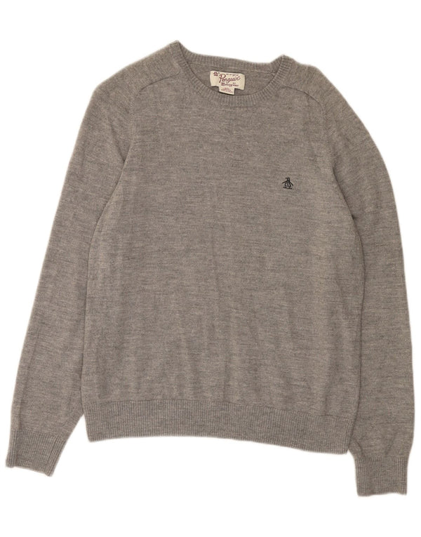 Γυναικείο Πουλόβερ Penguin Boat Neck Jumper UK 20 2XL Grey Merino Wool