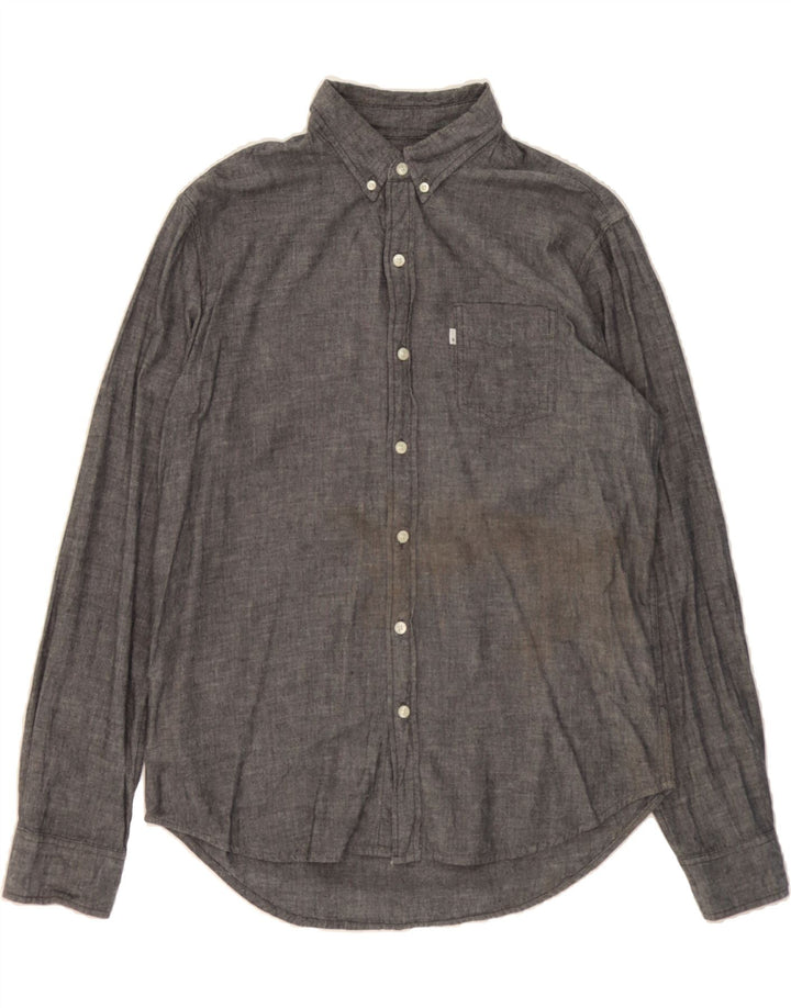 LEVI'S Mens Shirt Large Grey Cotton Vintage Levi's and Second-Hand Levi's from Messina Hembry 
