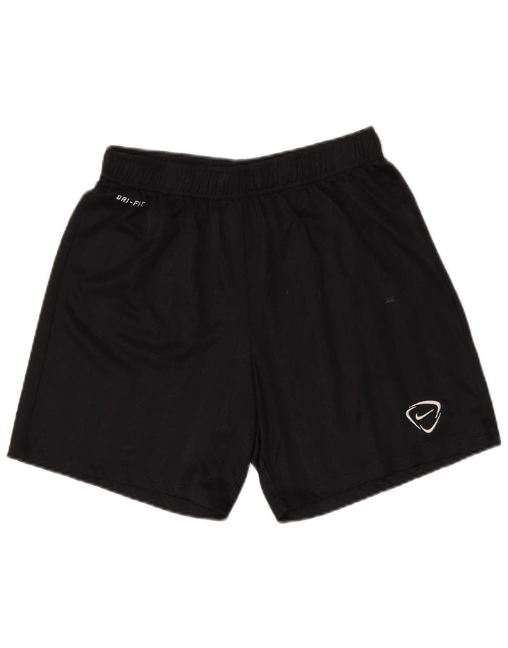 Ανδρικό αθλητικό σορτς NIKE Dri Fit με μεσαίο μαύρο ρίγες από πολυεστέρα