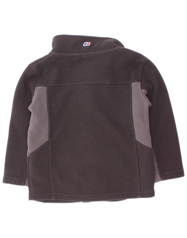 Μπουφάν Bergans Boys Fleece 5-6 Years Black Colourblock Polyester