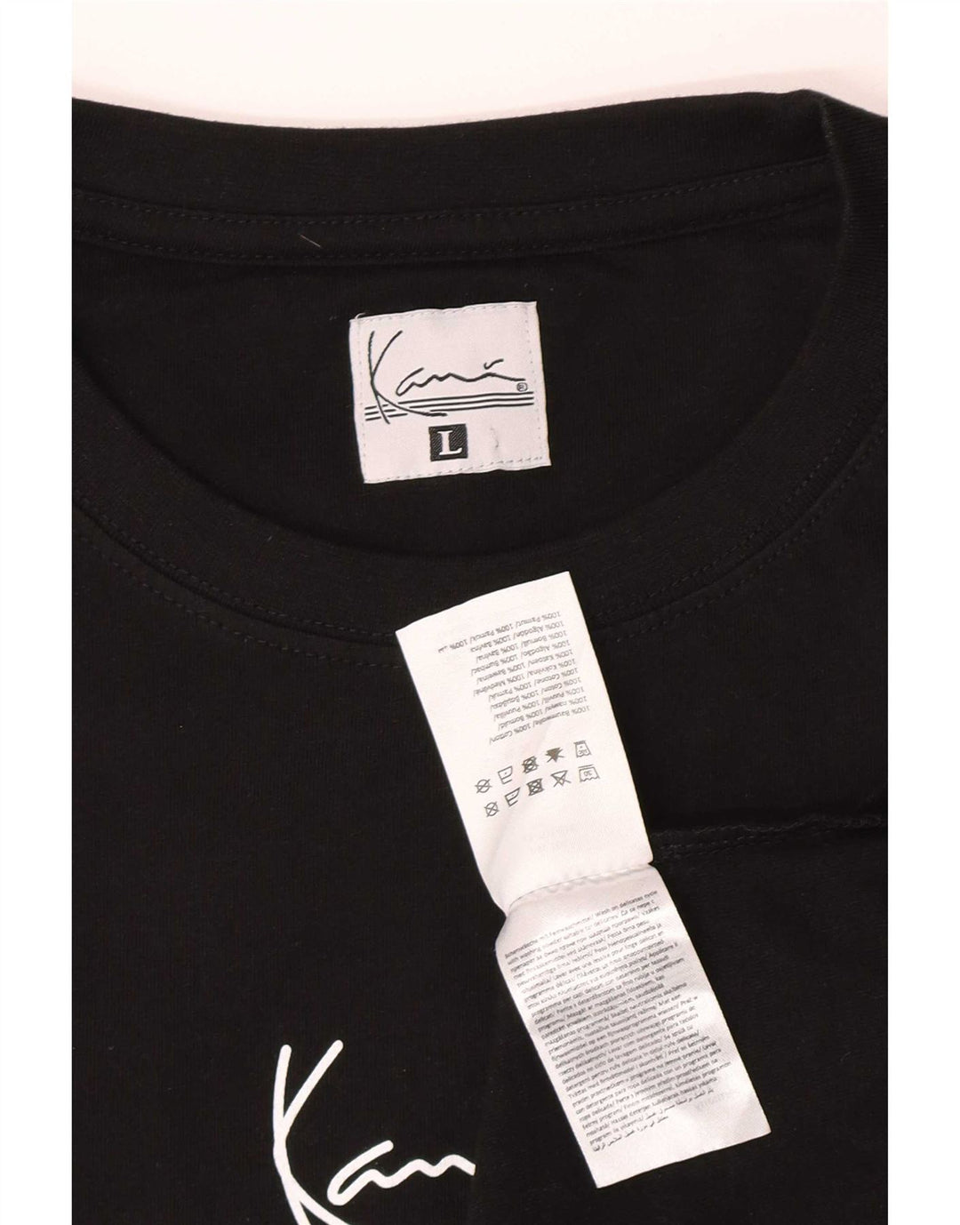 Ανδρικό T-Shirt Karl Kani Top μεγάλο μαύρο βαμβακερό