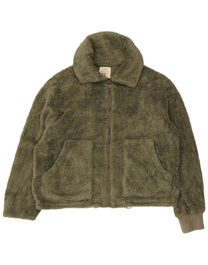 Billabong Γυναικείο φλις μπουφάν UK 10 Small Green Polyester