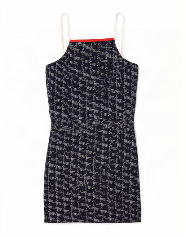 Γυναικείο αμάνικο φόρεμα με θήκη Fila UK 10 Small Navy Blue από βαμβάκι