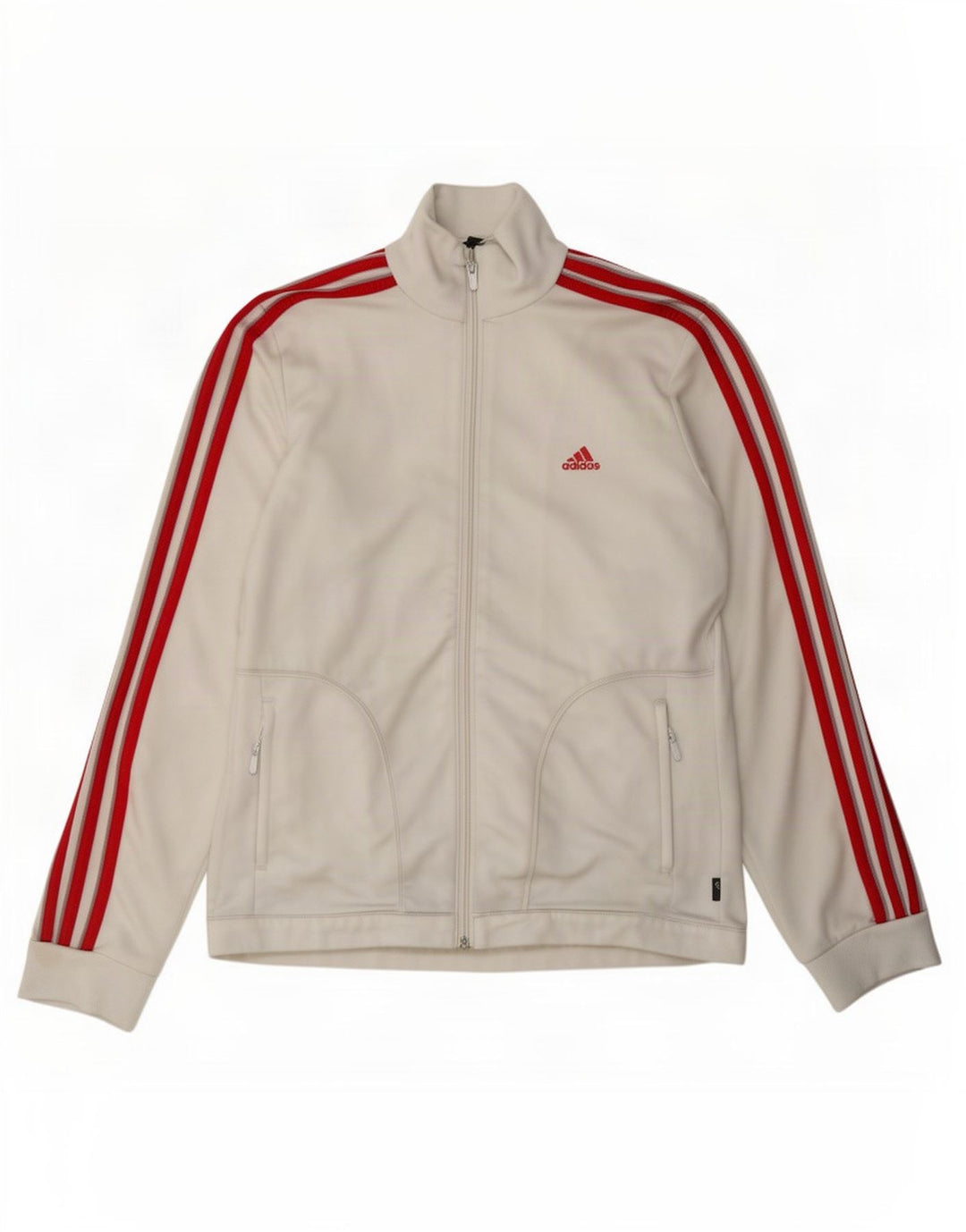 Γυναικεία αθλητική φόρμα Adidas Top Jacket UK 16 Large White Polyester