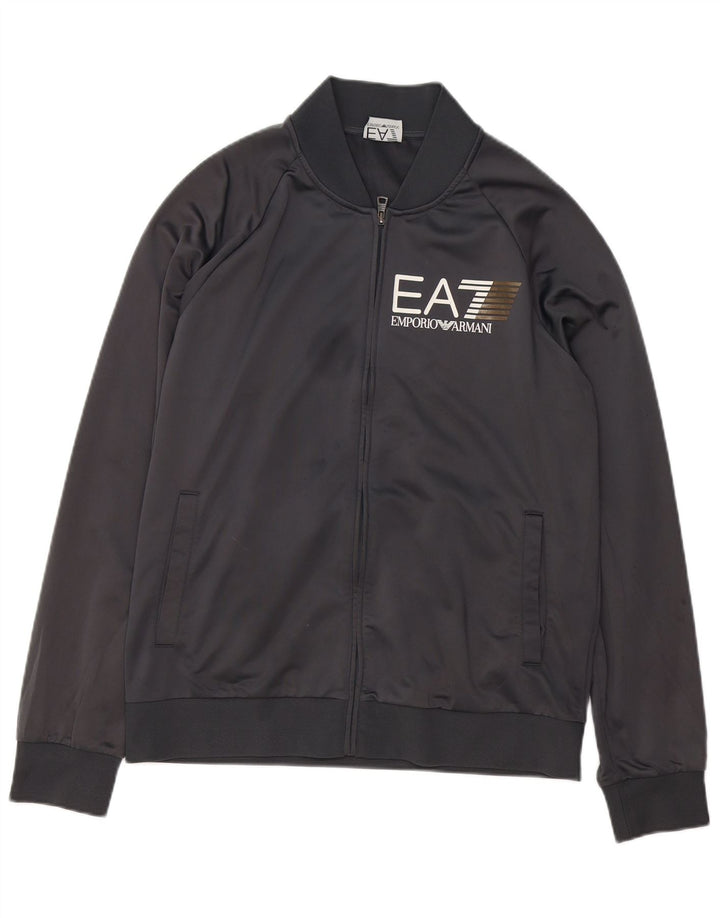 Emporio Armani Ανδρική φόρμα φόρμας με γραφικές φόρμες Top Jacket Large Grey Polyester