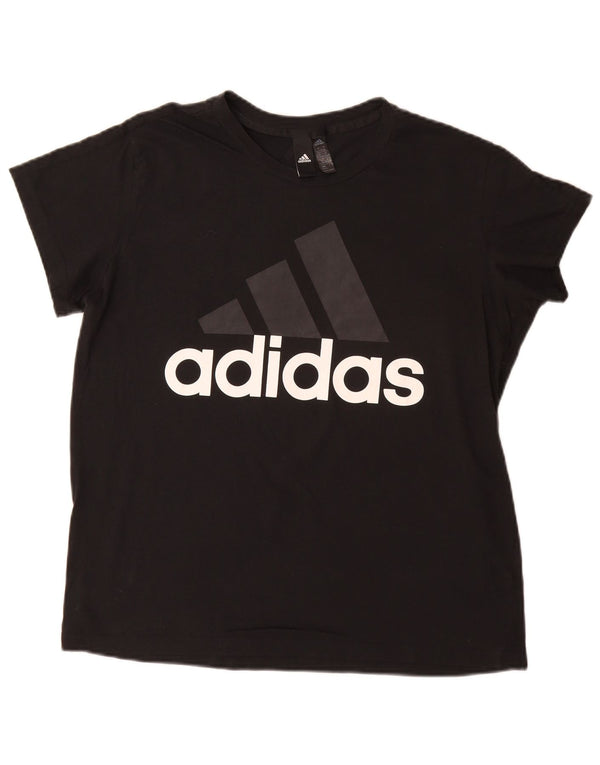Adidas Γυναικείο T-Shirt Top UK 20/22 XL Μαύρο