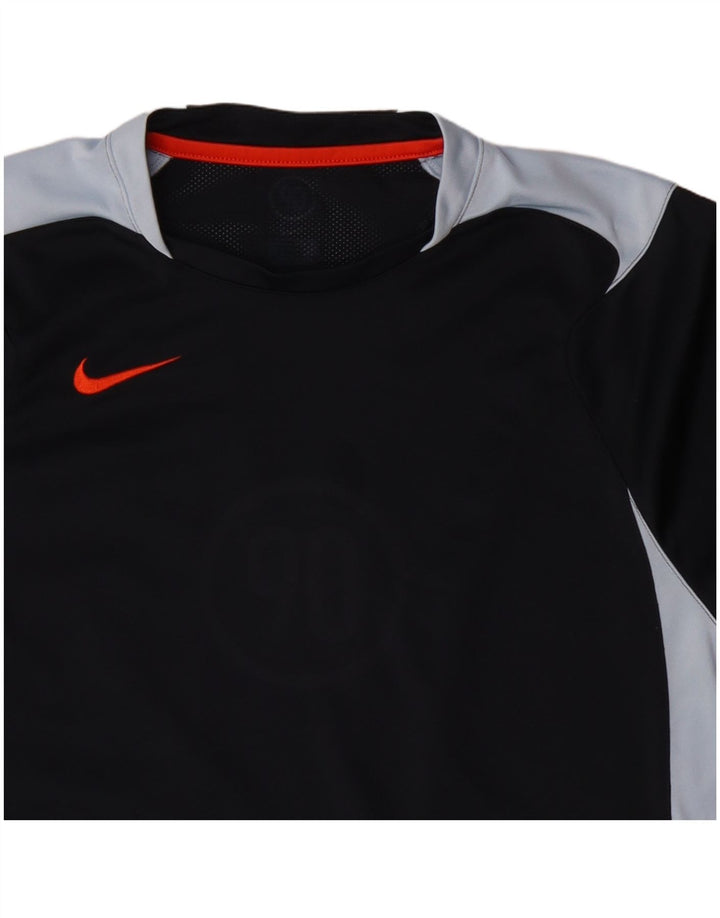 Ανδρικό γραφικό T-Shirt NIKE Top Medium Black Colourblock