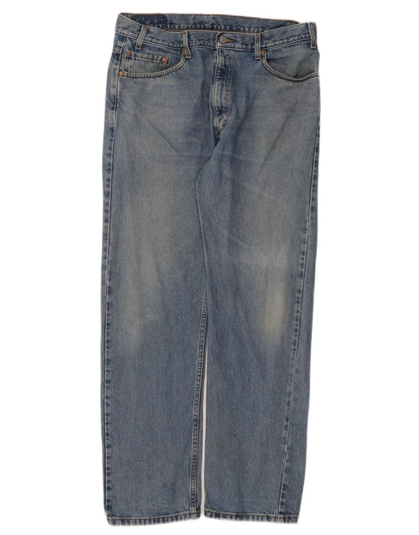 Levi's Mens 505 Regular Fit Straight Jeans W38 L32 Μπλε βαμβακερό
