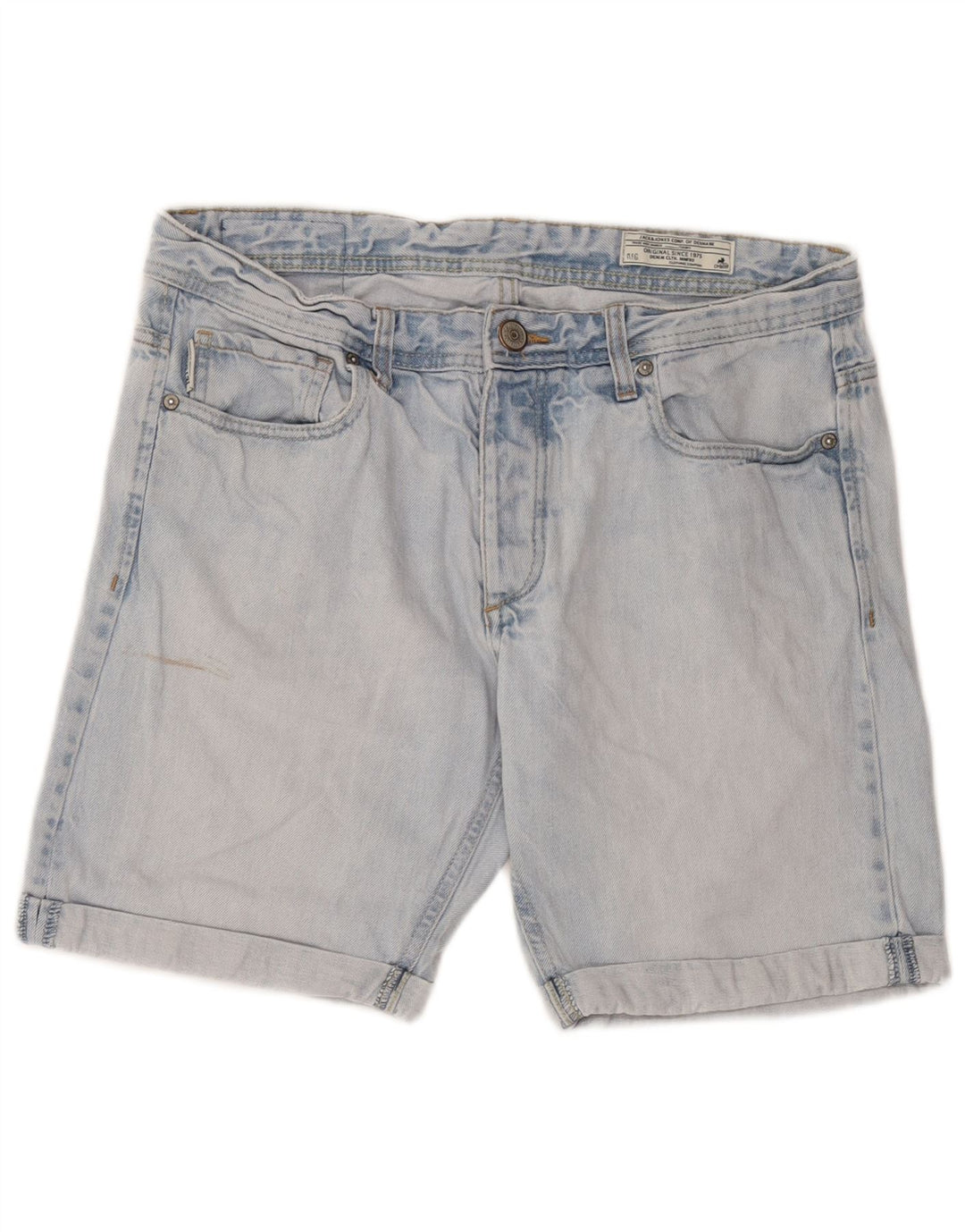 Jack & Jones Ανδρικό τζιν σορτς μεγάλο W34 μπλε βαμβακερό