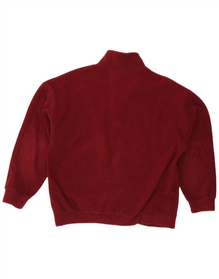 Vintage Ανδρικό Fleece Jacket UK 42 XL Maroon Polyester