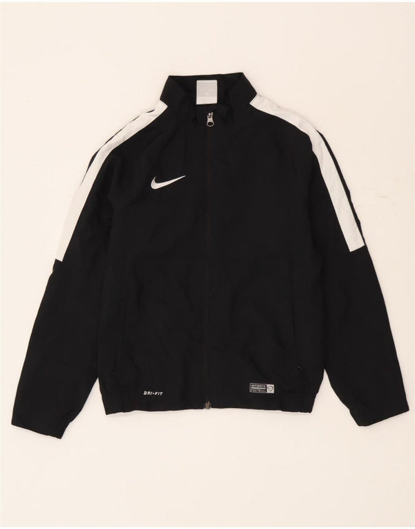 Μπουφάν Nike Boys Dri Fit αθλητική φόρμα 8-9 ετών Small Black Colourblock