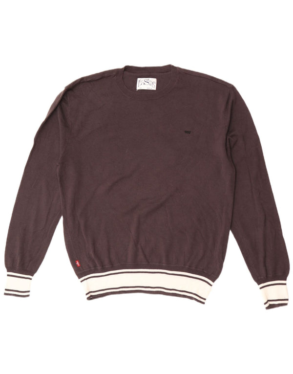Ανδρικό πουλόβερ Levi's Crew Neck Jumper XL Καφέ βαμβακερό