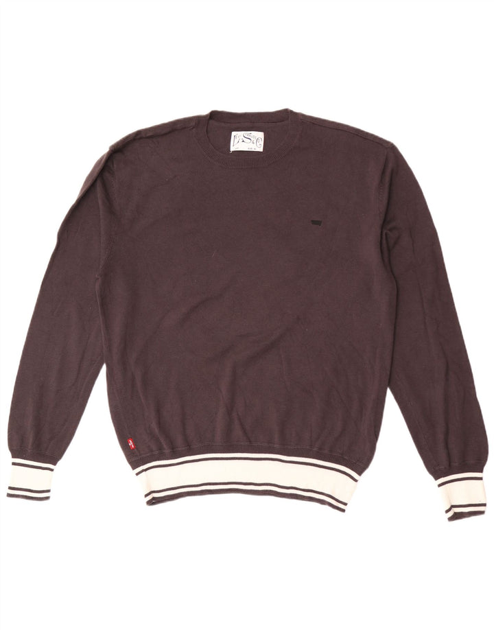Ανδρικό πουλόβερ Levi's Crew Neck Jumper XL Καφέ βαμβακερό