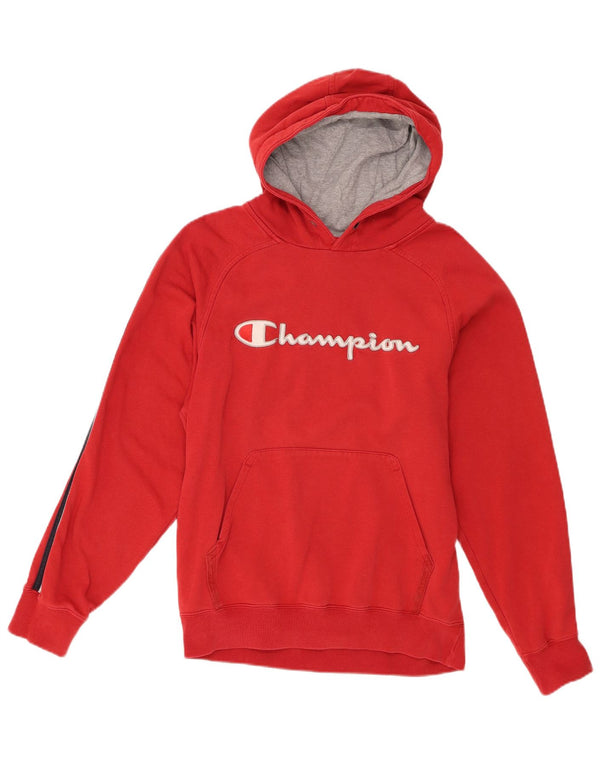 Ανδρικά γραφικά κουκούλα Champion Medium Red Colourblock