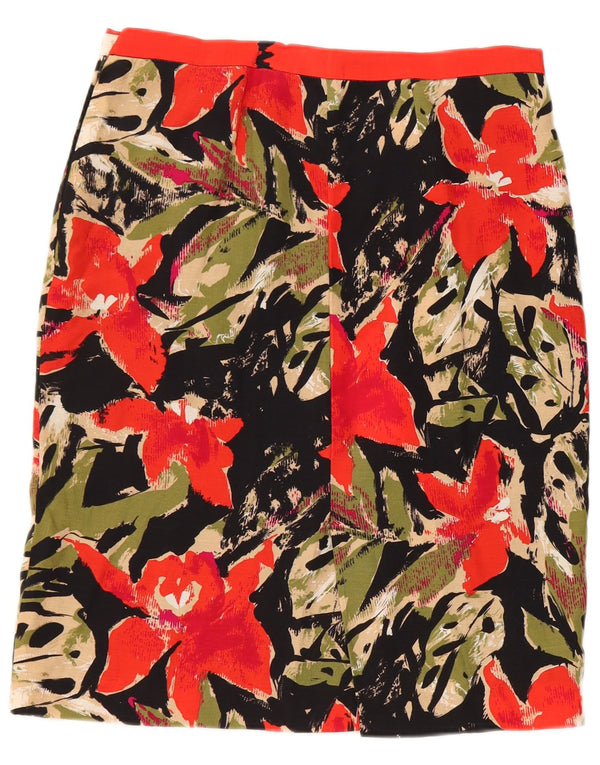 Vintage Γυναικεία Pencil Φούστα W28 Medium Black Floral