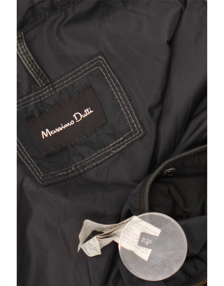 MASSIMO DUTTI Ανδρικό Utility Jacket UK 42 XL Μαύρο Nylon