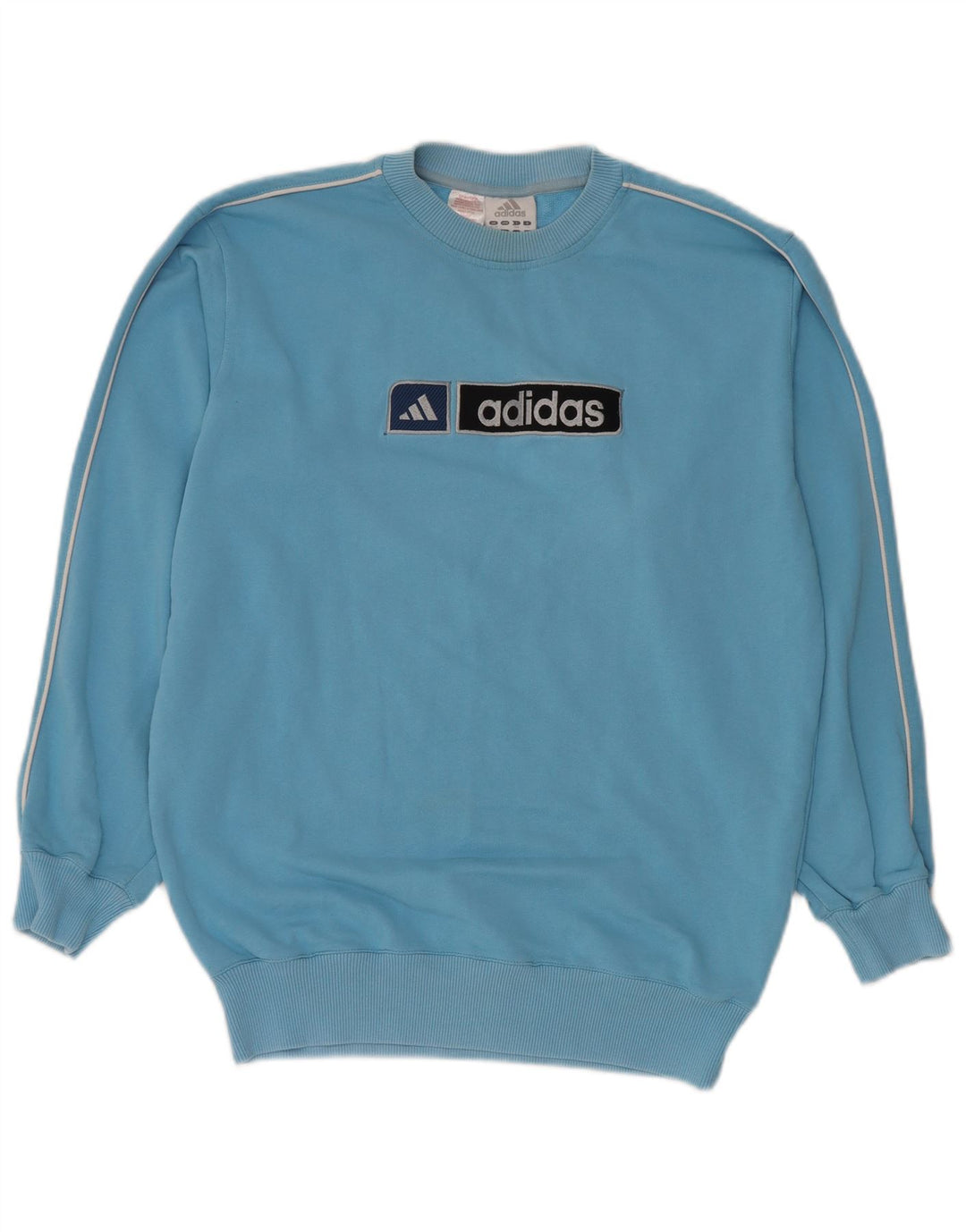 ADIDAS Boys Oversized γραφικό φούτερ 15-16 ετών Μπλε βαμβακερό