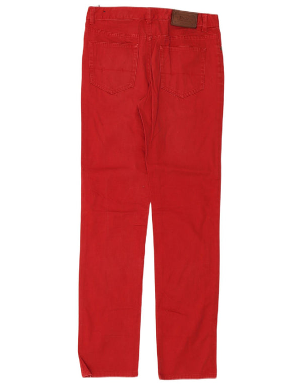POLO RALPH LAUREN Boys Slim Jeans 13-14 ετών W28 L30 Κόκκινο βαμβακερό