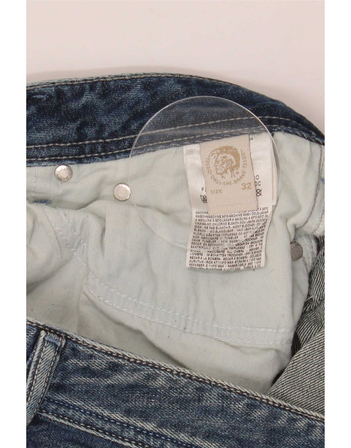 Ανδρικό Diesel Distressed Bootcut Jeans W32 L32 Μπλε βαμβακερό